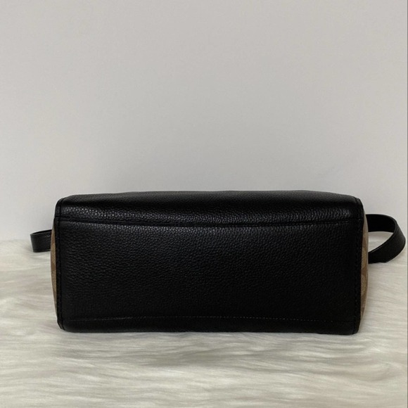 New Coach Jes Tote In Signature Canvas/Refined Pebble Leather/ Black-Brown - Picture 6 of 11